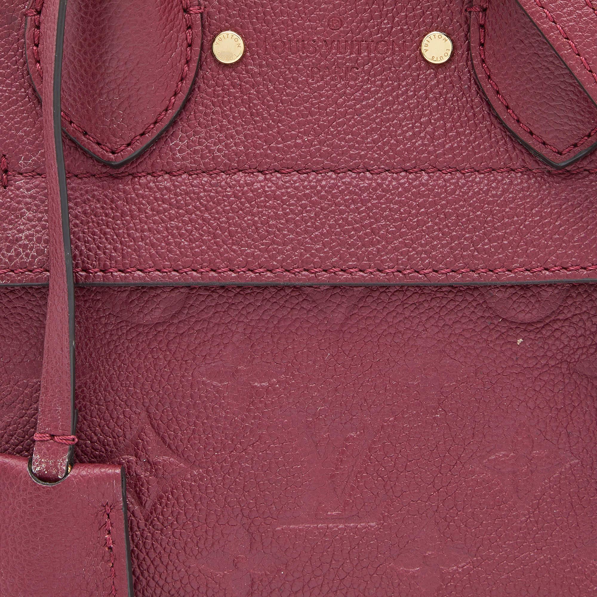 Louis Vuitton Flamme Monogram Empreinte Leather Pont Neuf Mini Bag For Sale 3