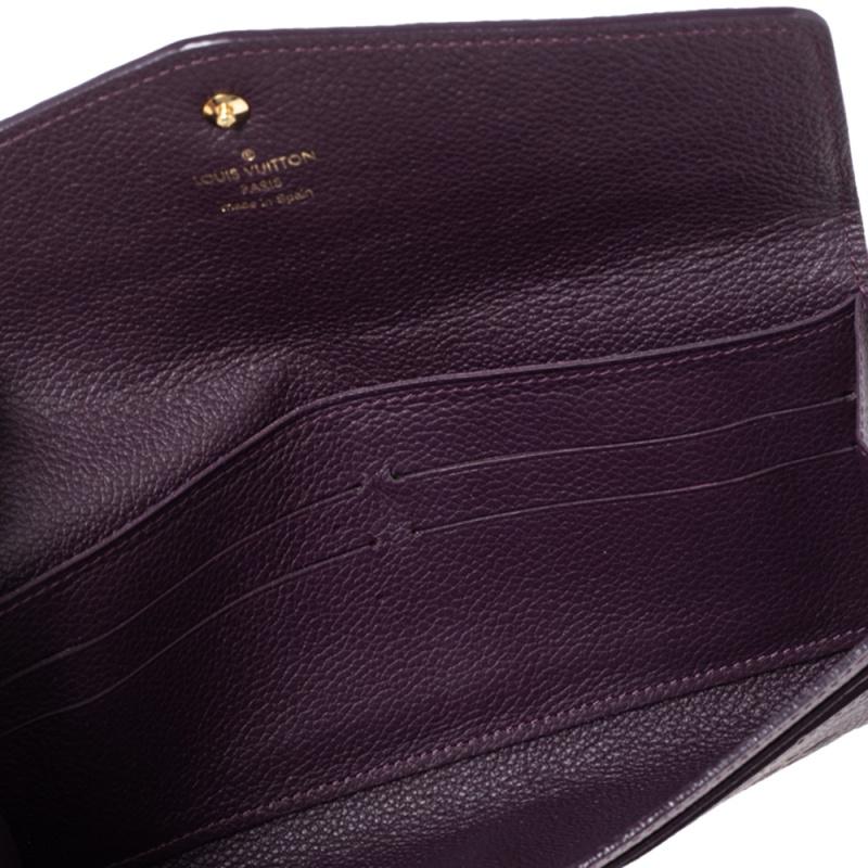 Louis Vuitton Flamme Monogram Empreinte Leather Sarah Wallet 3