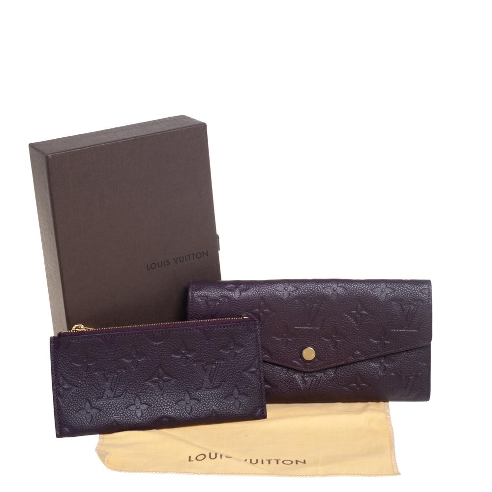 Louis Vuitton Flamme Monogram Empreinte Leather Sarah Wallet 5