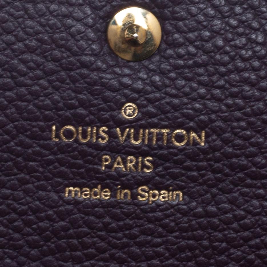 Louis Vuitton Flamme Monogram Empreinte Leather Sarah Wallet In Fair Condition In Dubai, Al Qouz 2