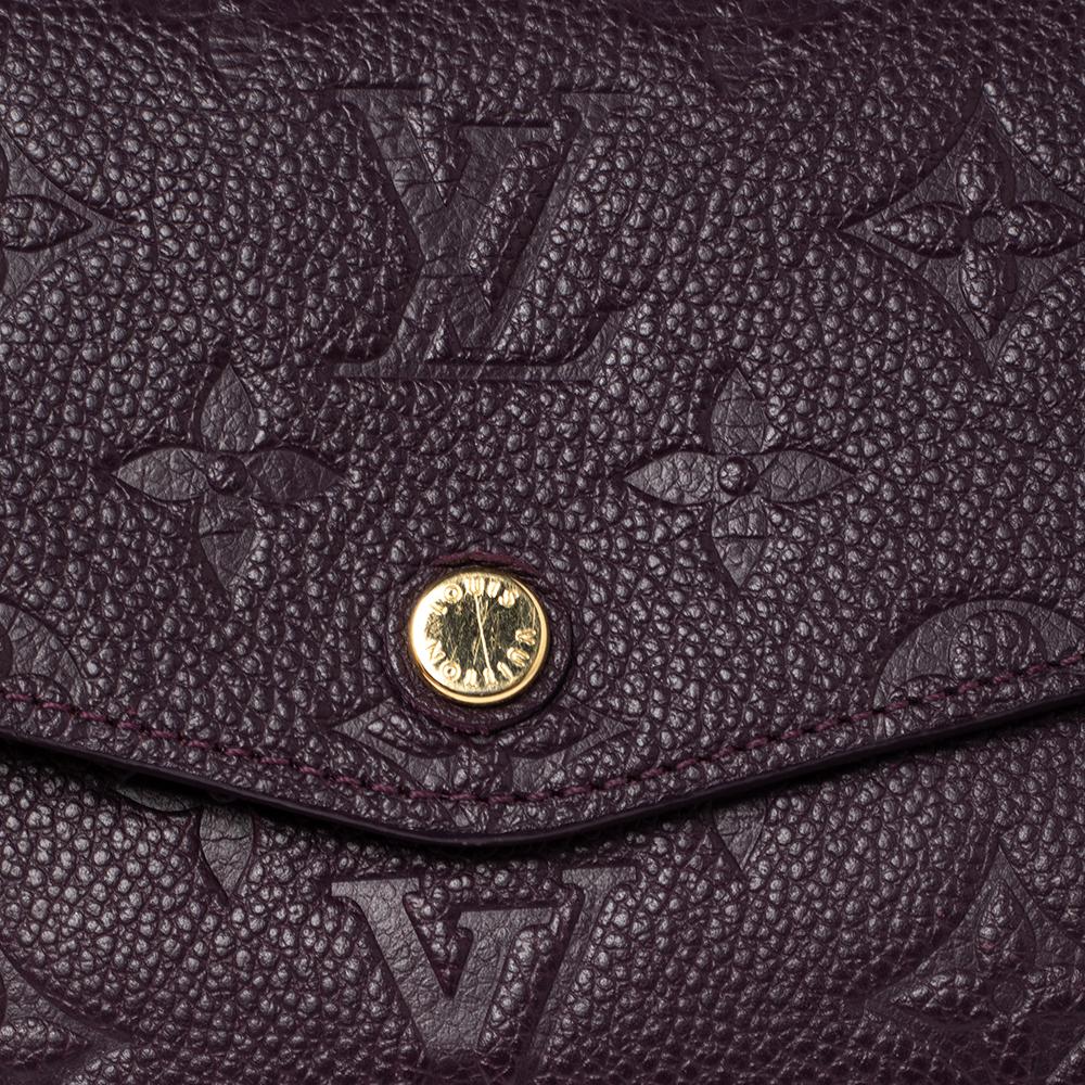 Women's Louis Vuitton Flamme Monogram Empreinte Leather Sarah Wallet