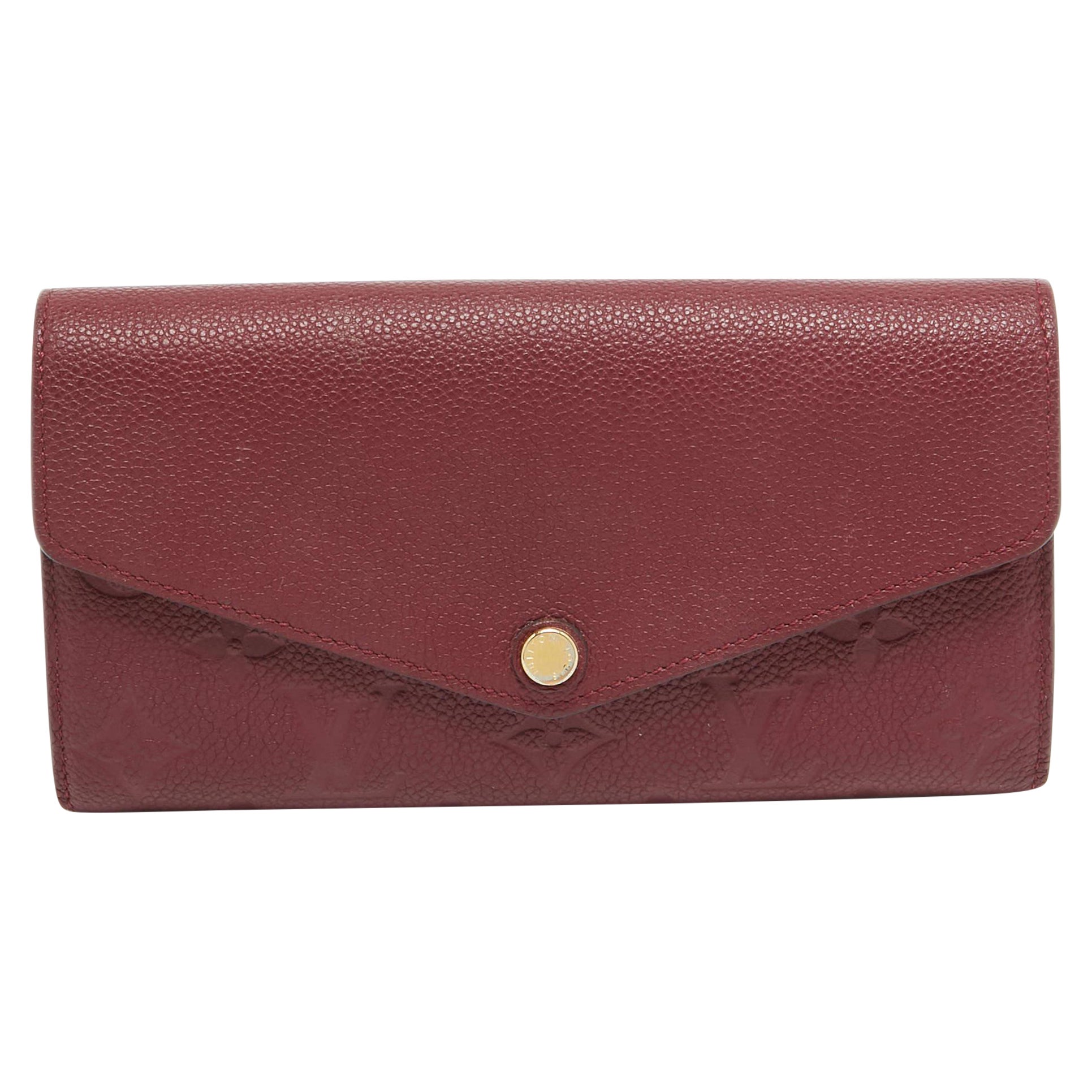 Louis Vuitton Flamme Monogram Empreinte Leather Sarah Wallet