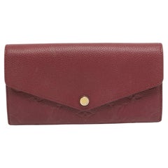 Louis Vuitton Flamme Monogram Empreinte Leather Sarah Wallet
