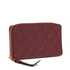 Louis Vuitton FLAMME MONOGRAM EMPREINTE LEATHER SECRET LONG WALLET