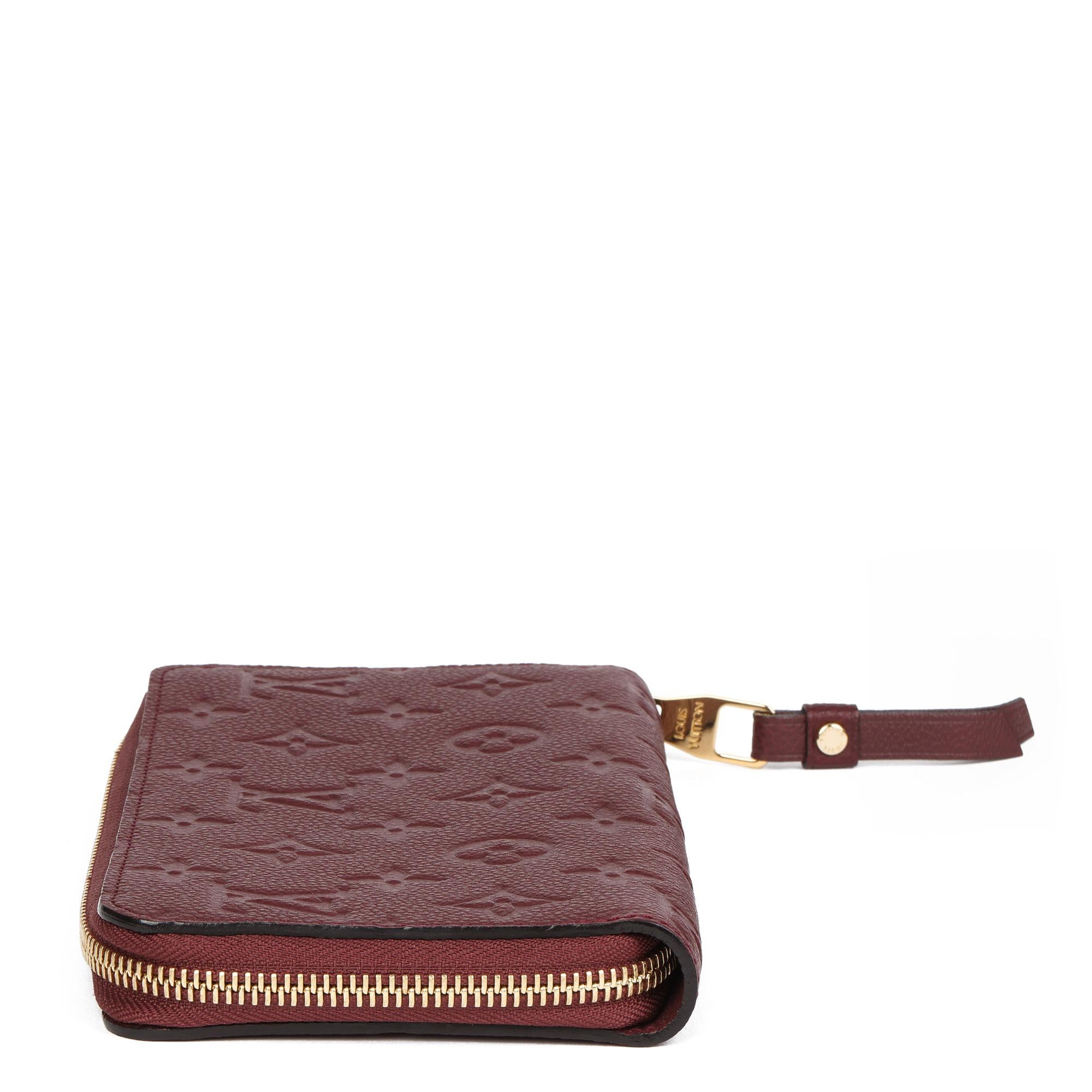 Brown Louis Vuitton FLAMME MONOGRAM EMPREINTE LEATHER SECRET LONG WALLET