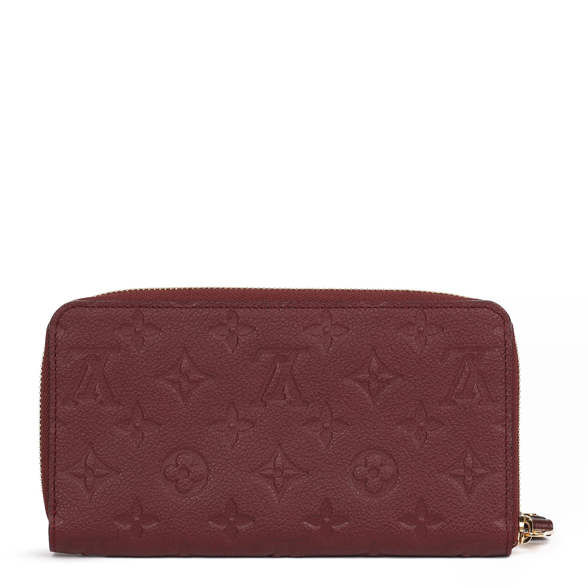 Women's Louis Vuitton FLAMME MONOGRAM EMPREINTE LEATHER SECRET LONG WALLET