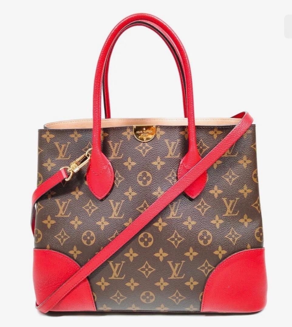 Louis Vuitton Flandrin Handbag Monogram Canvas and Leather Satchel Like New 4