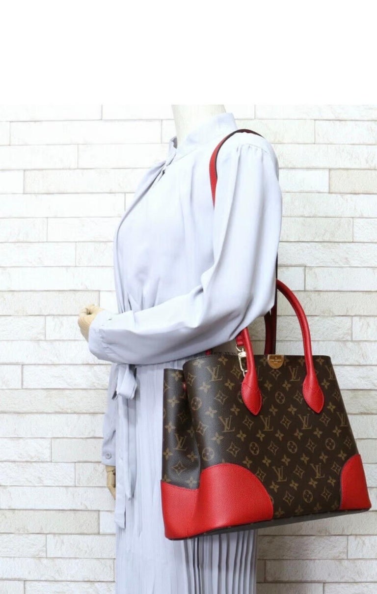 Louis Vuitton Flandrin Handbag Monogram Canvas and Leather Satchel Like New  For Sale at 1stDibs