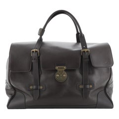 Louis Vuitton Flap Lock Weekender Bag Utah Leather
