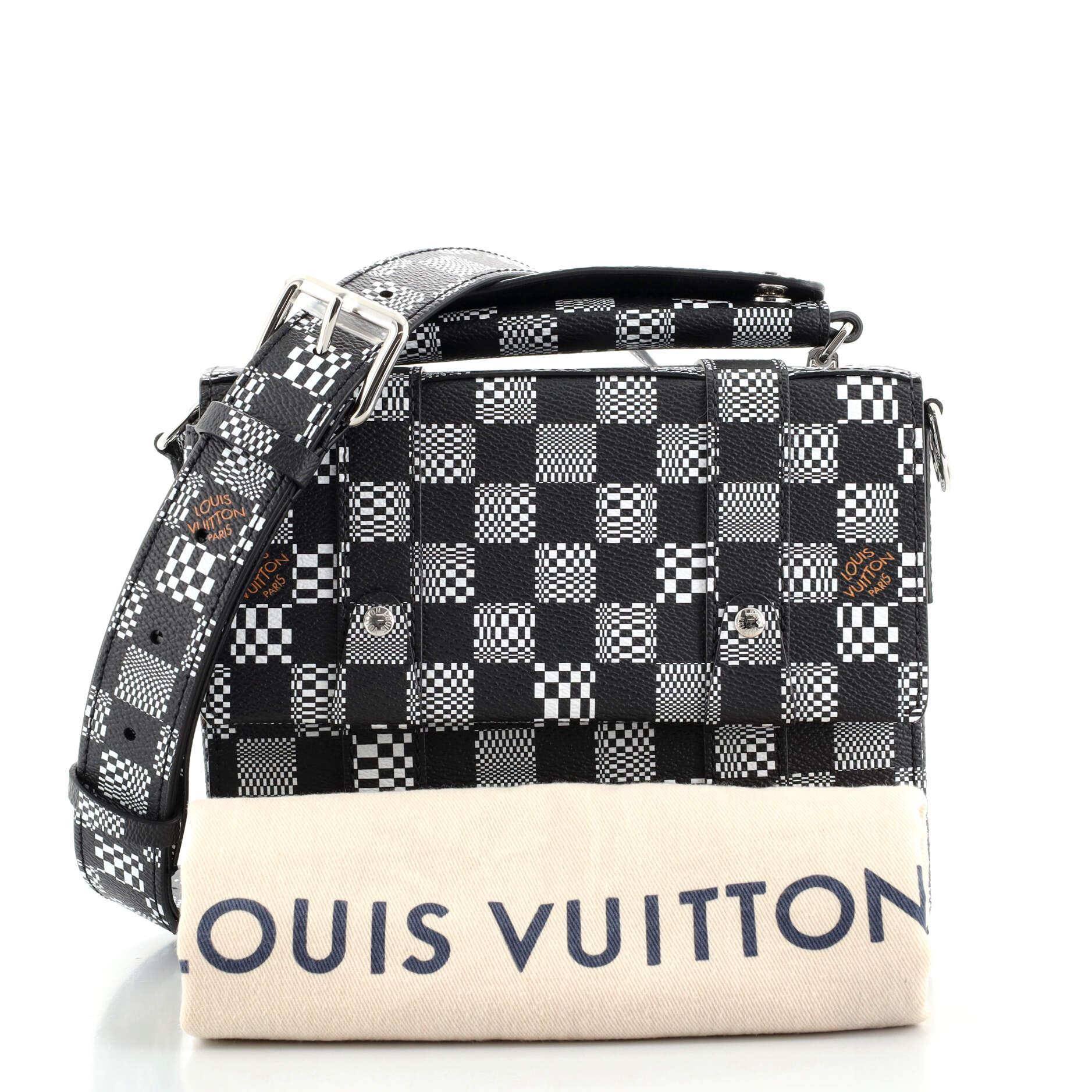 Shop Louis Vuitton Distorted Damier Denim Jacket by KICKSSTORE