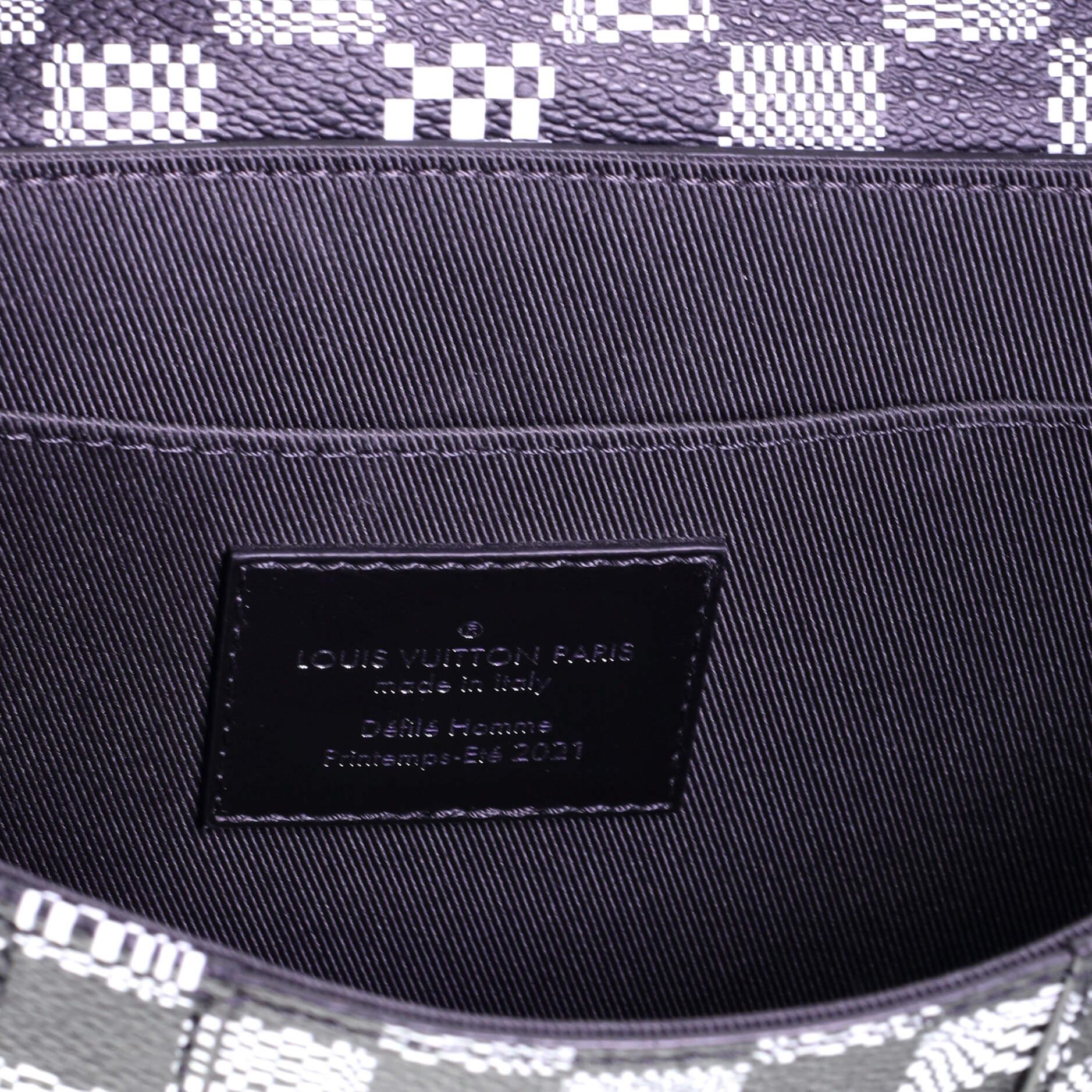 Louis Vuitton Flap Soft Trunk Messenger Bag Limited Edition Distorted Damier In Good Condition In NY, NY