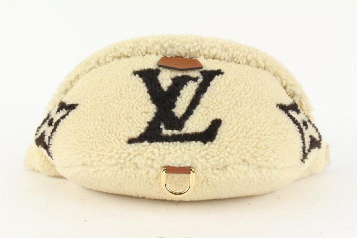 Louis Vuitton Fleece Shearling Monogram Teddy Bumbag Fanny Pack Waist Pouch  1