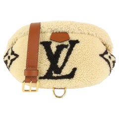 Louis Vuitton Fleece Shearling Monogram Teddy Bumbag Fanny Pack Waist Pouch 