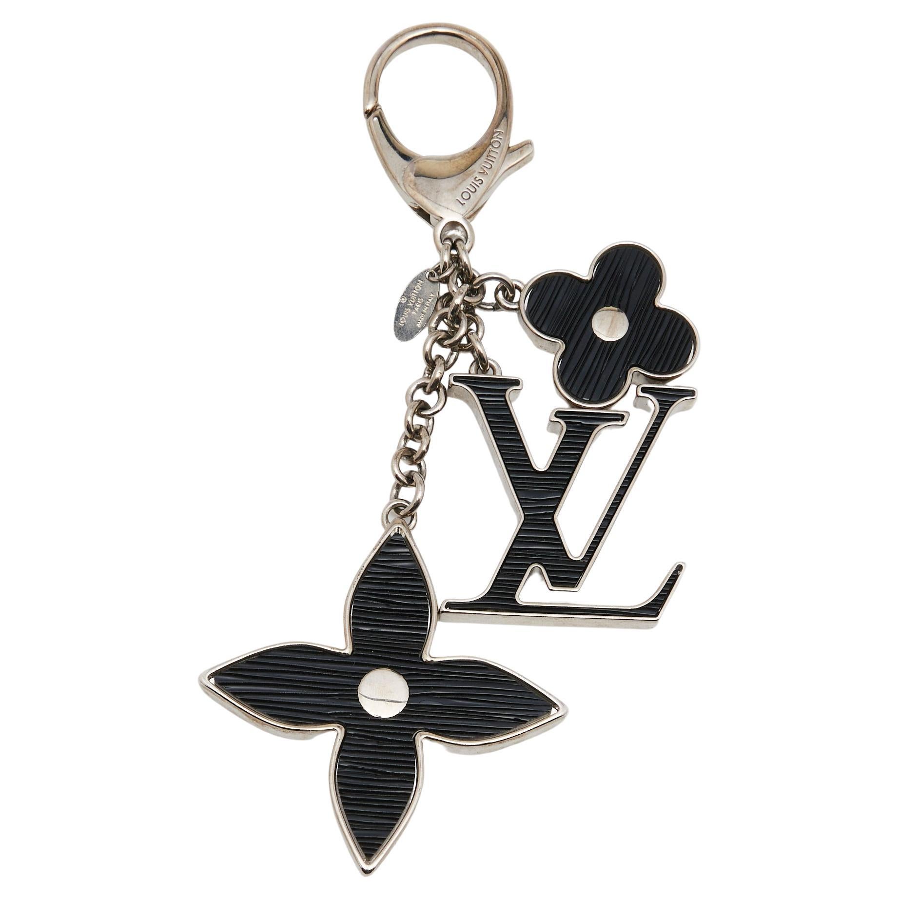 Louis Vuitton LV Padded Circle Bag Charm and Key Holder Grey Metal & Canvas
