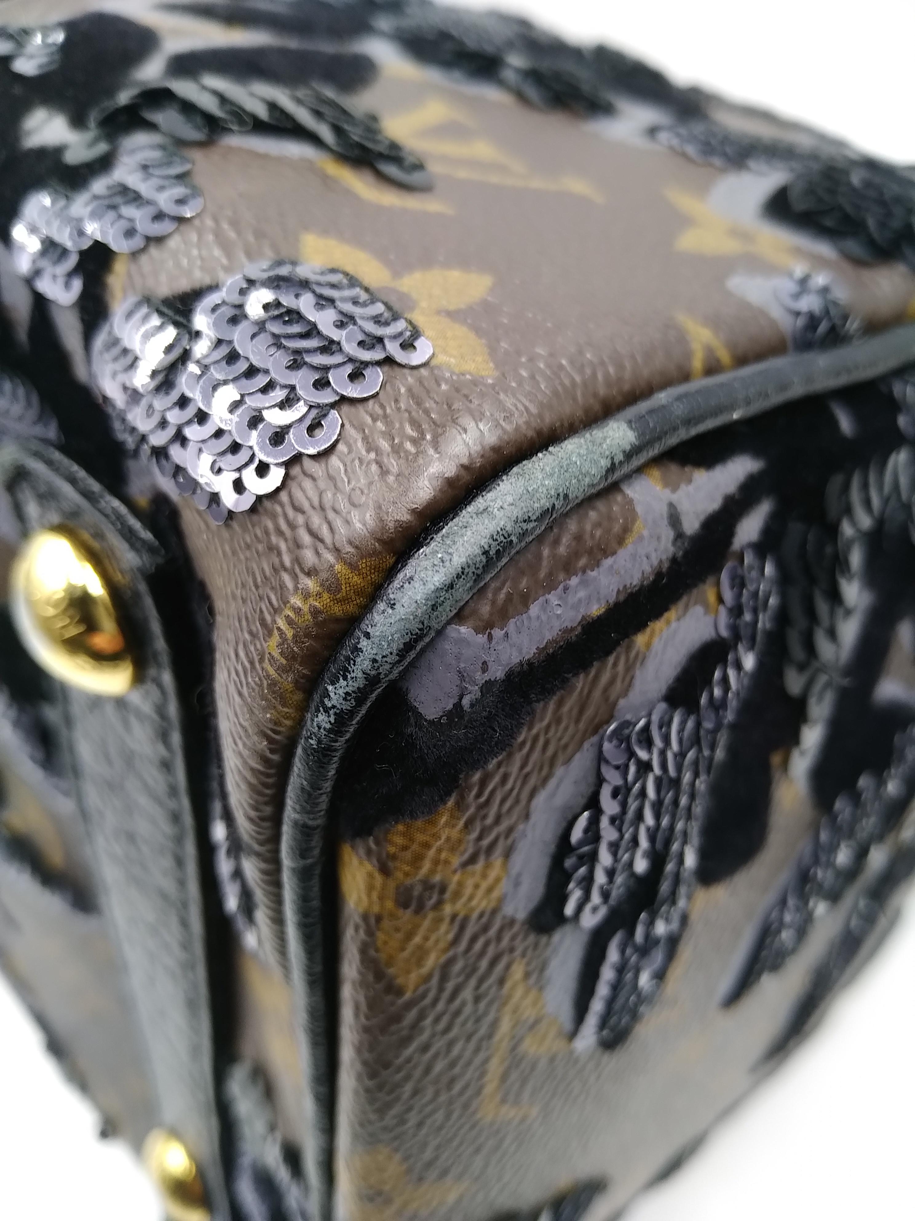 Louis Vuitton Fleur De Jais Sequin Speedy 30 Bag For Sale 3