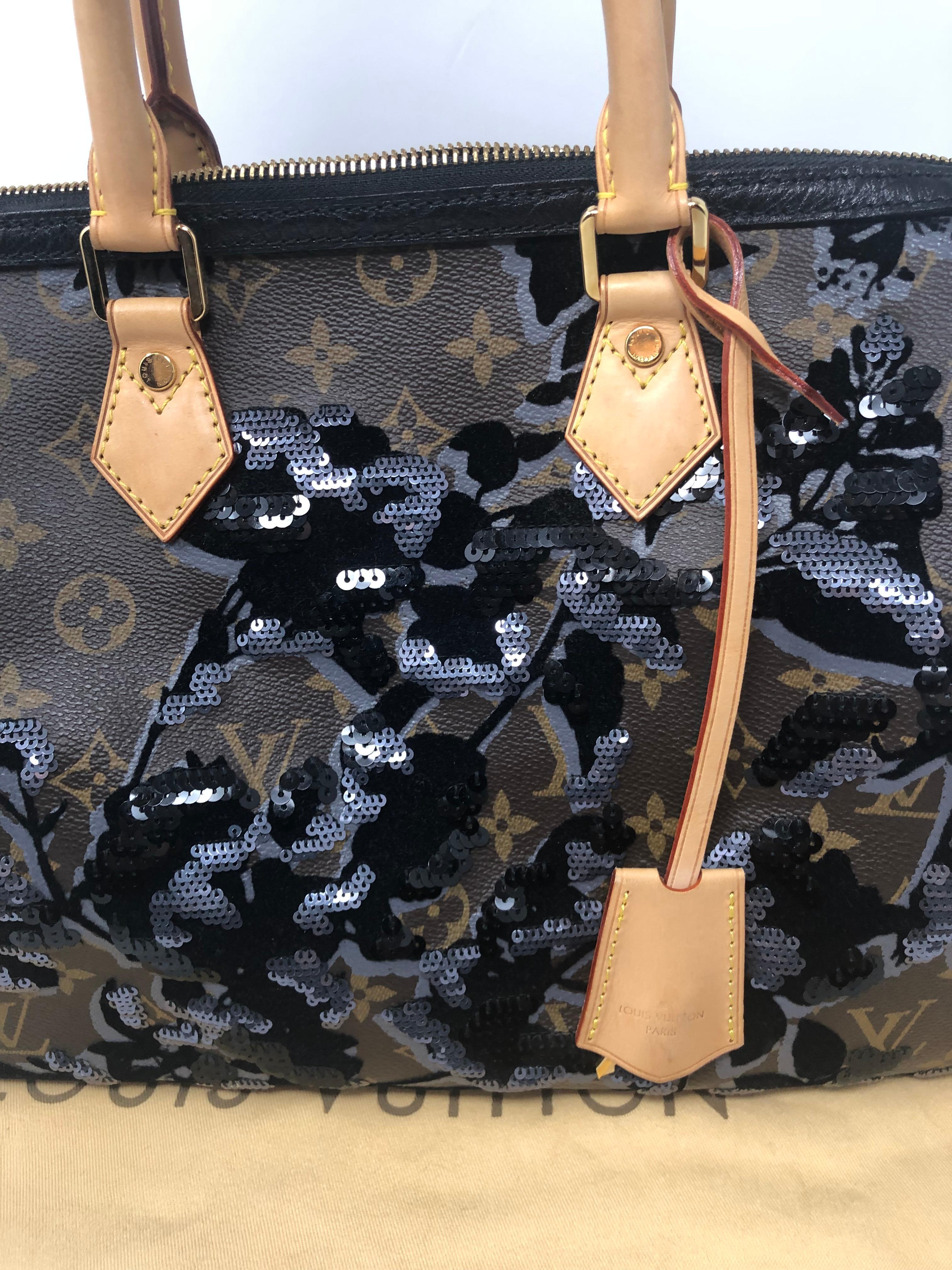 Louis Vuitton Fleur De Jais Sequin Speedy 30 Bag 4