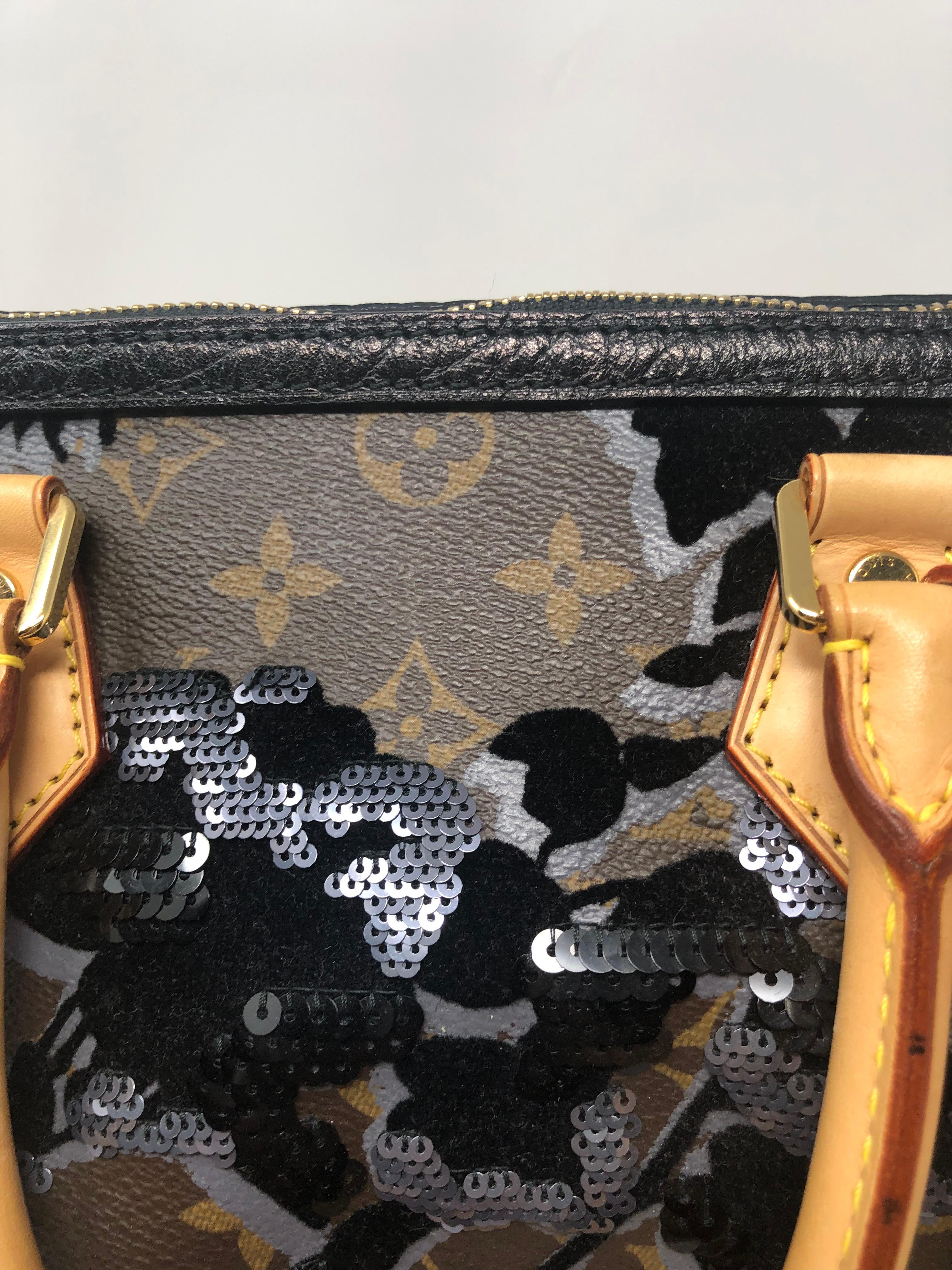 Louis Vuitton Fleur De Jais Sequin Speedy 30 Bag 9