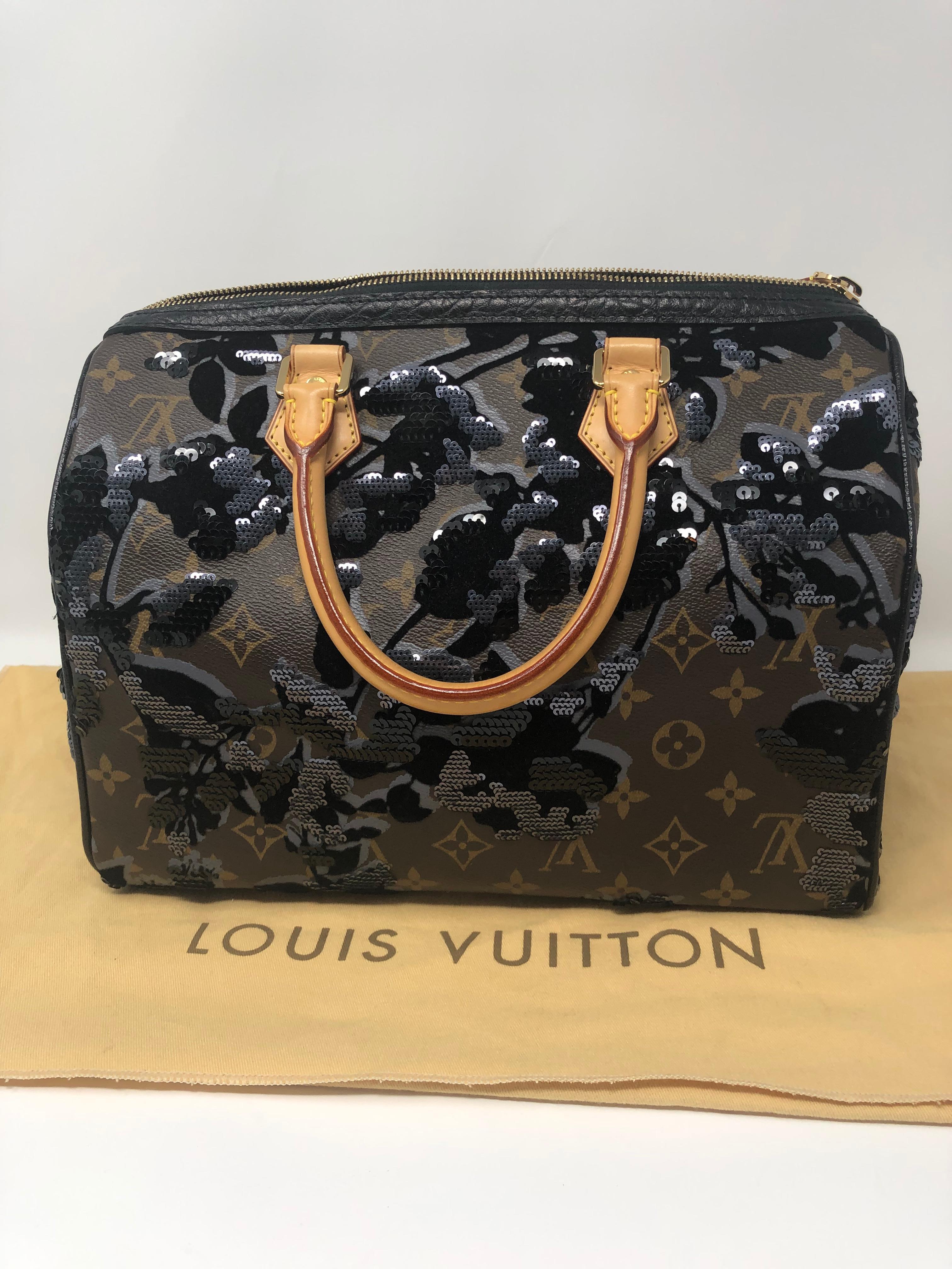 Louis Vuitton Fleur De Jais Sequin Speedy 30 Bag 1