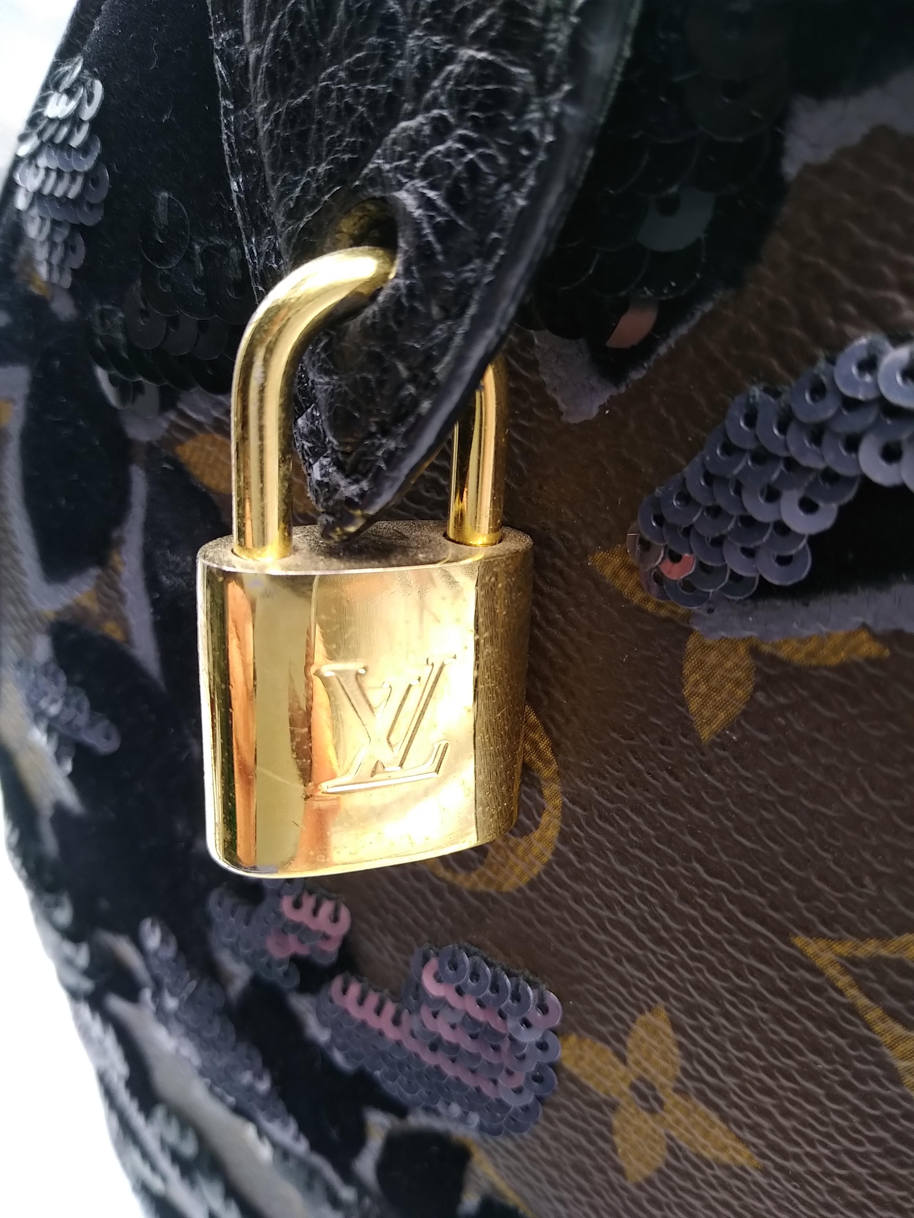 Louis Vuitton Fleur De Jais Sequin Speedy 30 Bag For Sale 1
