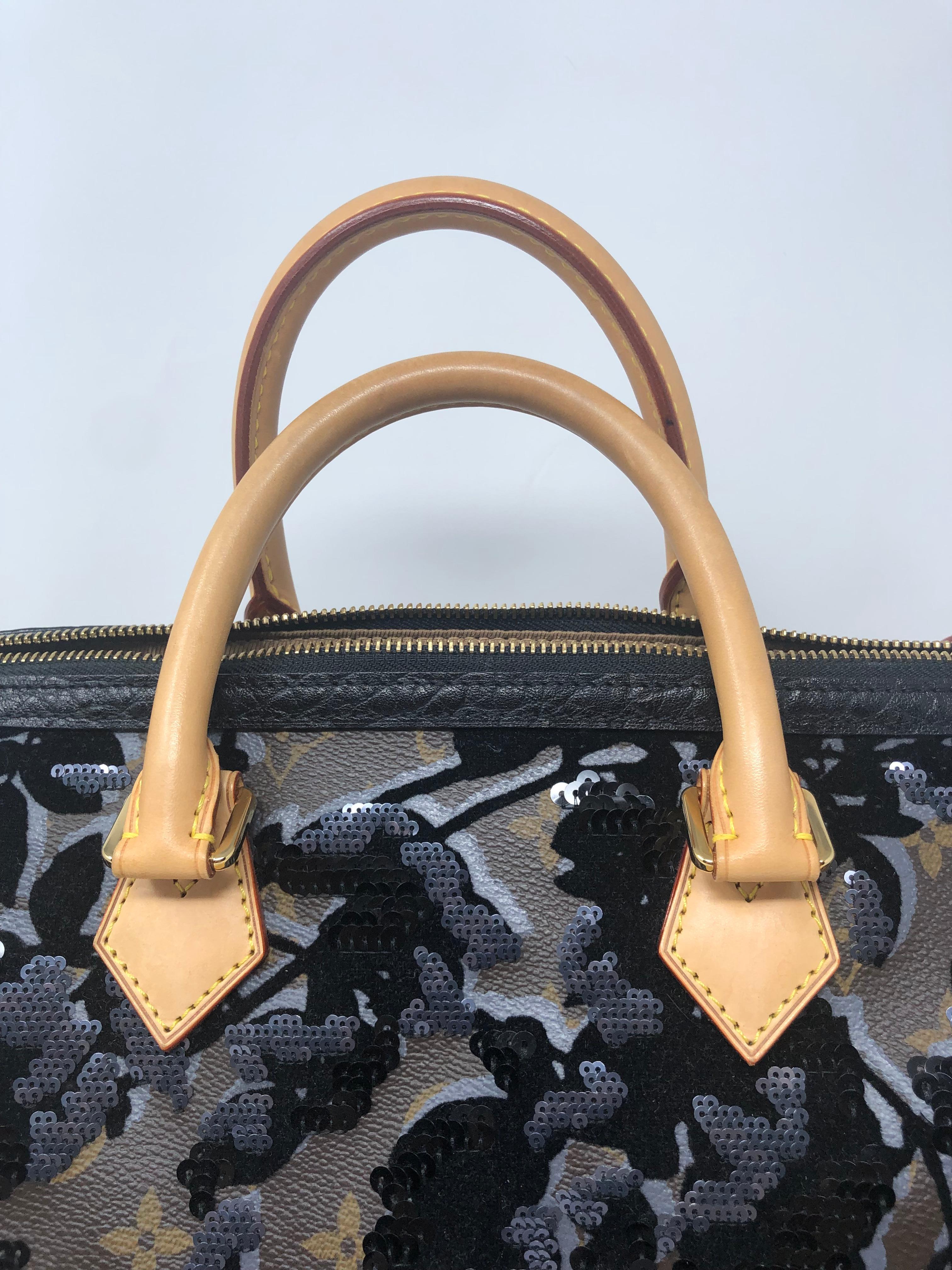 Louis Vuitton Fleur De Jais Sequin Speedy 30 Bag 2