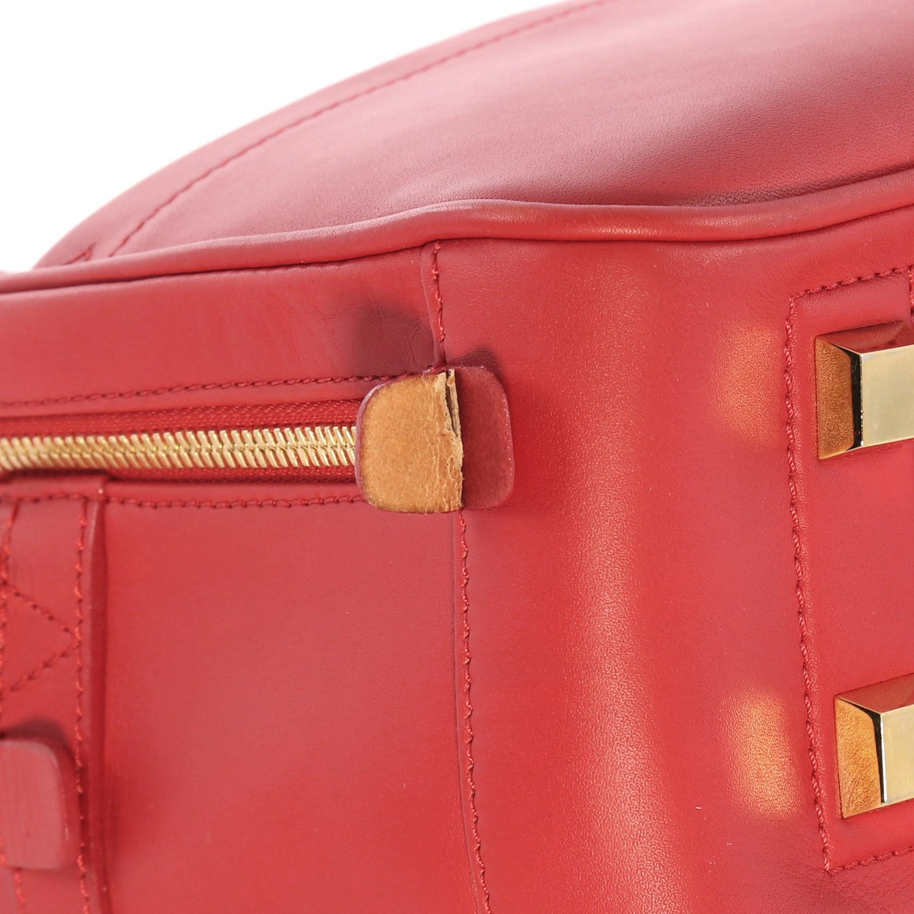 Red Louis Vuitton Flight Paname Takeoff Bag Leather,