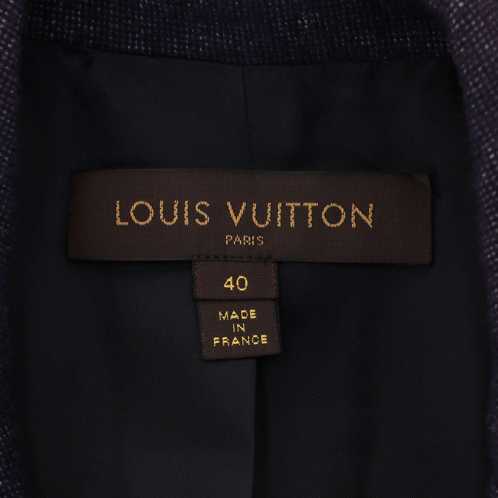 Louis Vuitton Floral-Embroidered Wool, Cashmere & Silk Blend Jacket For Sale 2