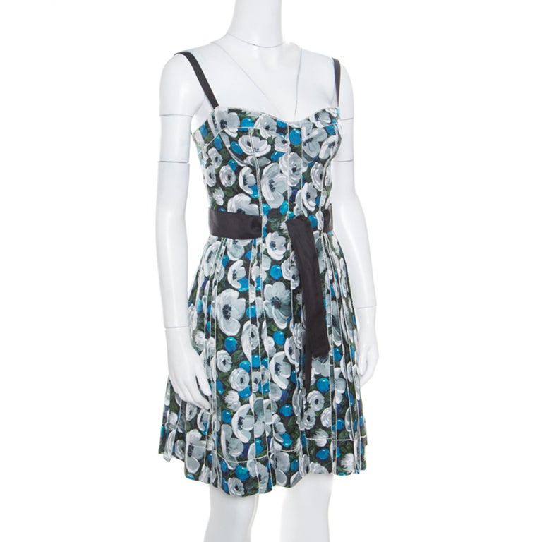 Silk mini dress Louis Vuitton Blue size 0 US in Silk - 33428817