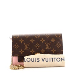 Louis Vuitton Flore Chain Wallet Monogram Canvas