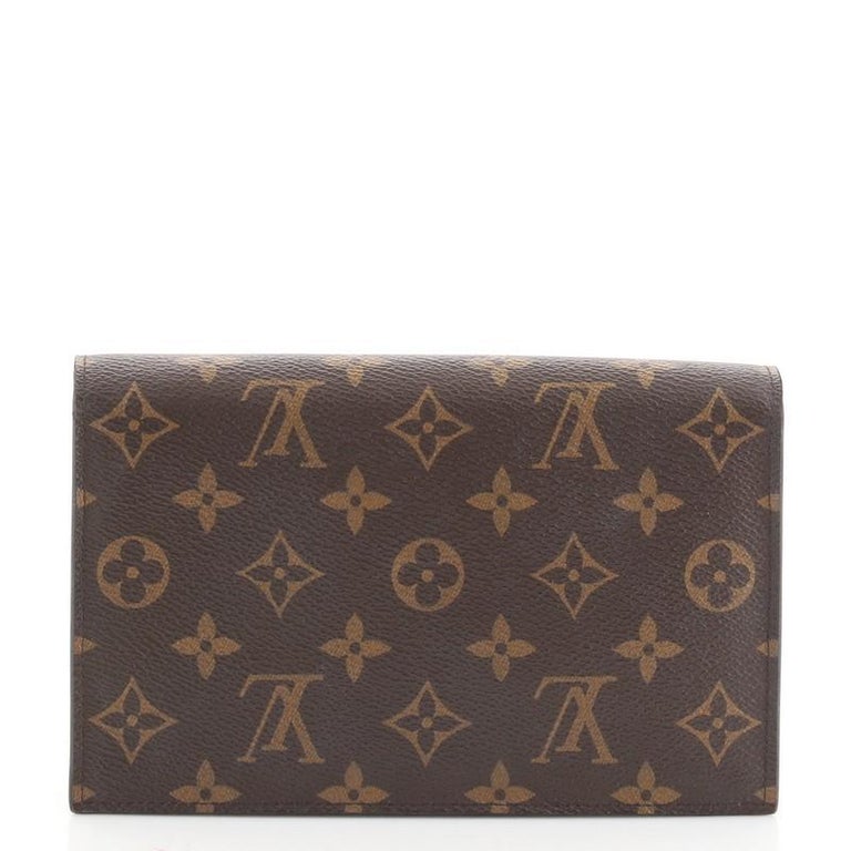 Louis Vuitton Sarah Wallet Monogram Fuchsia in Coated Canvas with
