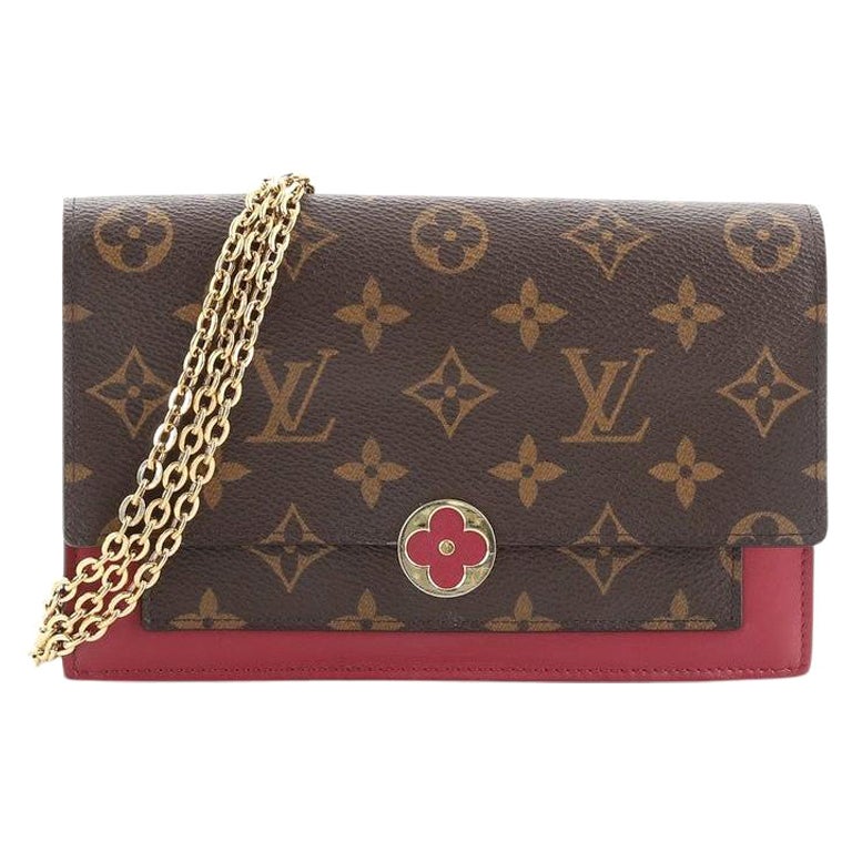 Louis Vuitton Flore Chain Wallet Monogram Canvas