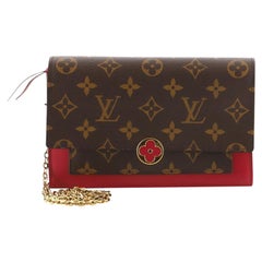 Louis Vuitton Flore Chain Wallet Monogram Canvas