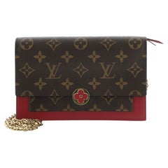 Louis Vuitton Brieftasche mit Blumenkette aus Segeltuch mit Monogramm