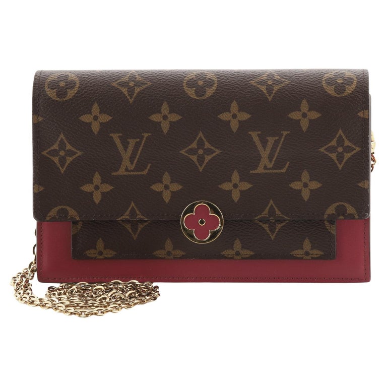 Louis Vuitton Monogram Flore Chain Wallet