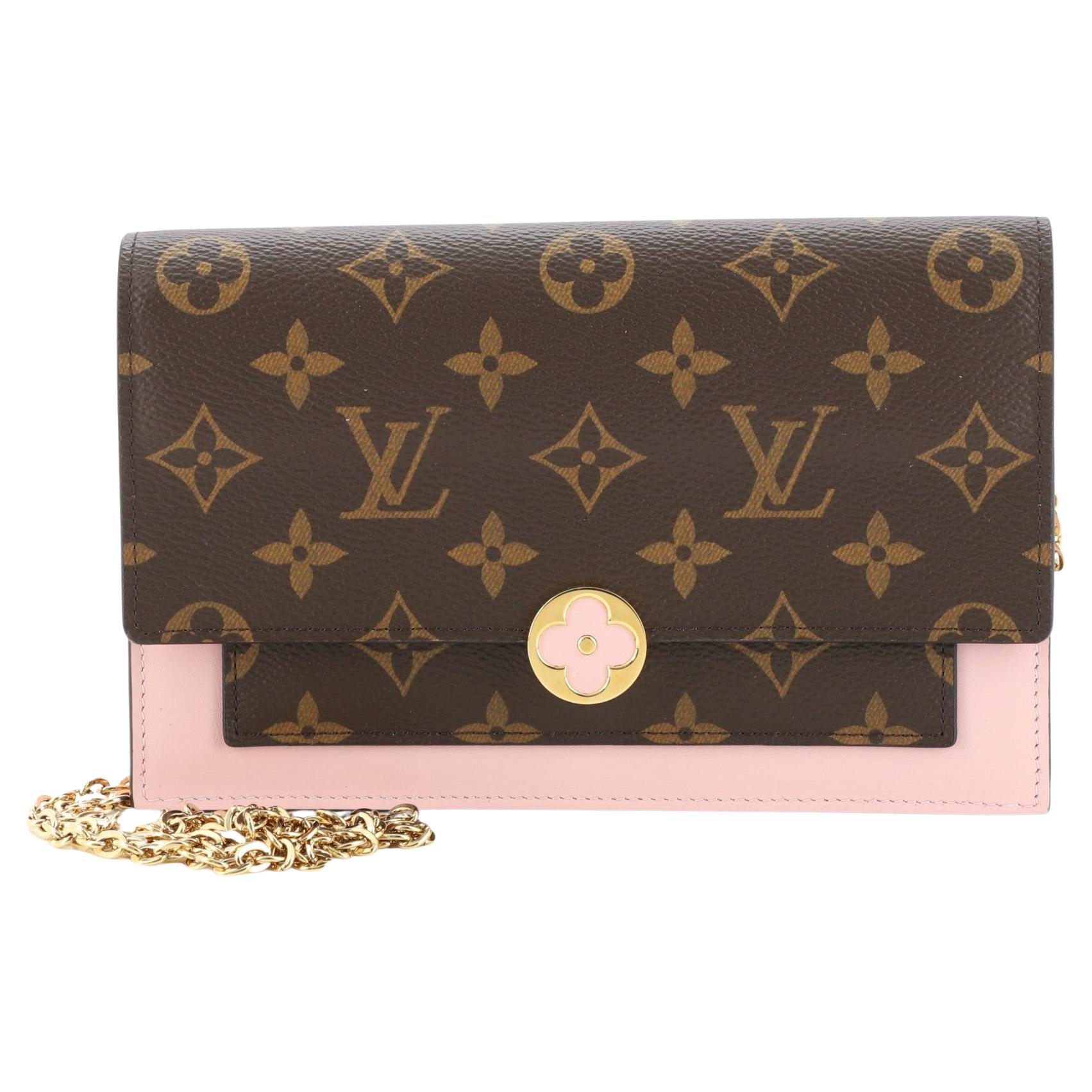 Pre-Loved Louis Vuitton Monogram Flore Wallet On Chain