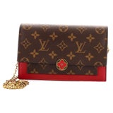 Louis Vuitton Monogram Canvas Flore Chain Wallet, Louis Vuitton Handbags