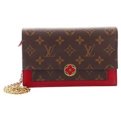 Louis Vuitton Flore Chain Wallet Monogram Canvas