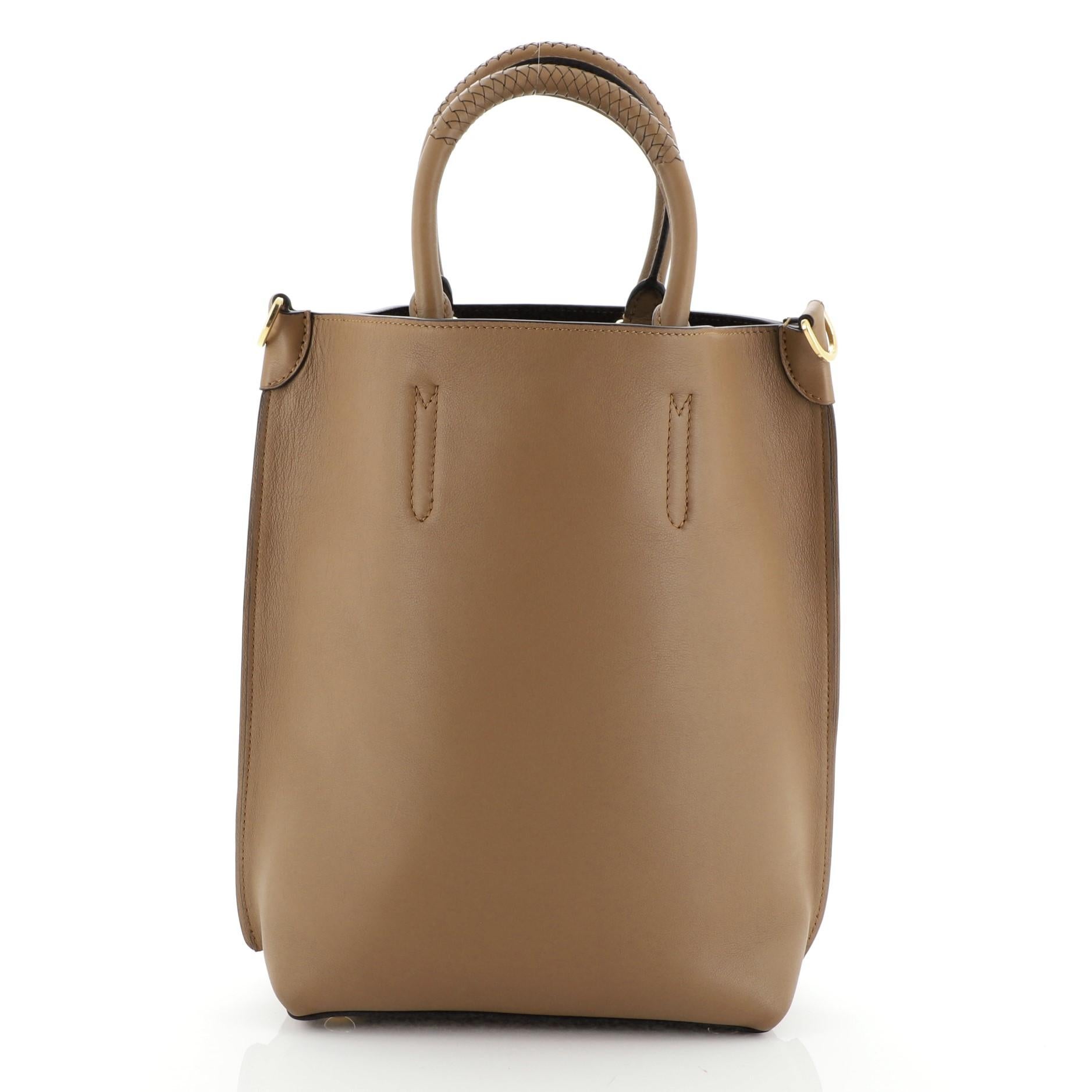 Brown Louis Vuitton Flore Handbag Leather MM 