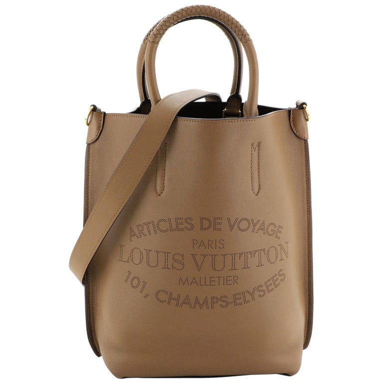 LOUIS VUITTON Flore MM Tote Large Full Leather Authentic Womens Bag Handbag