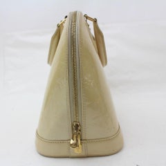 Louis Vuitton Florentine Alma Citrine Monogram Vernis Pm 868777 Beige Satchel