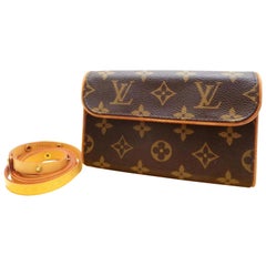 Used Louis Vuitton Florentine Bum  Fanny Pack Waist Pouch 233795 Brown Cross Body Bag