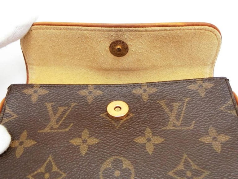 Louis Vuitton Pochette Florentine Bum bag Monogram with Strap Fanny Pack  230612 Brown Coated Canvas Clutch, Louis Vuitton