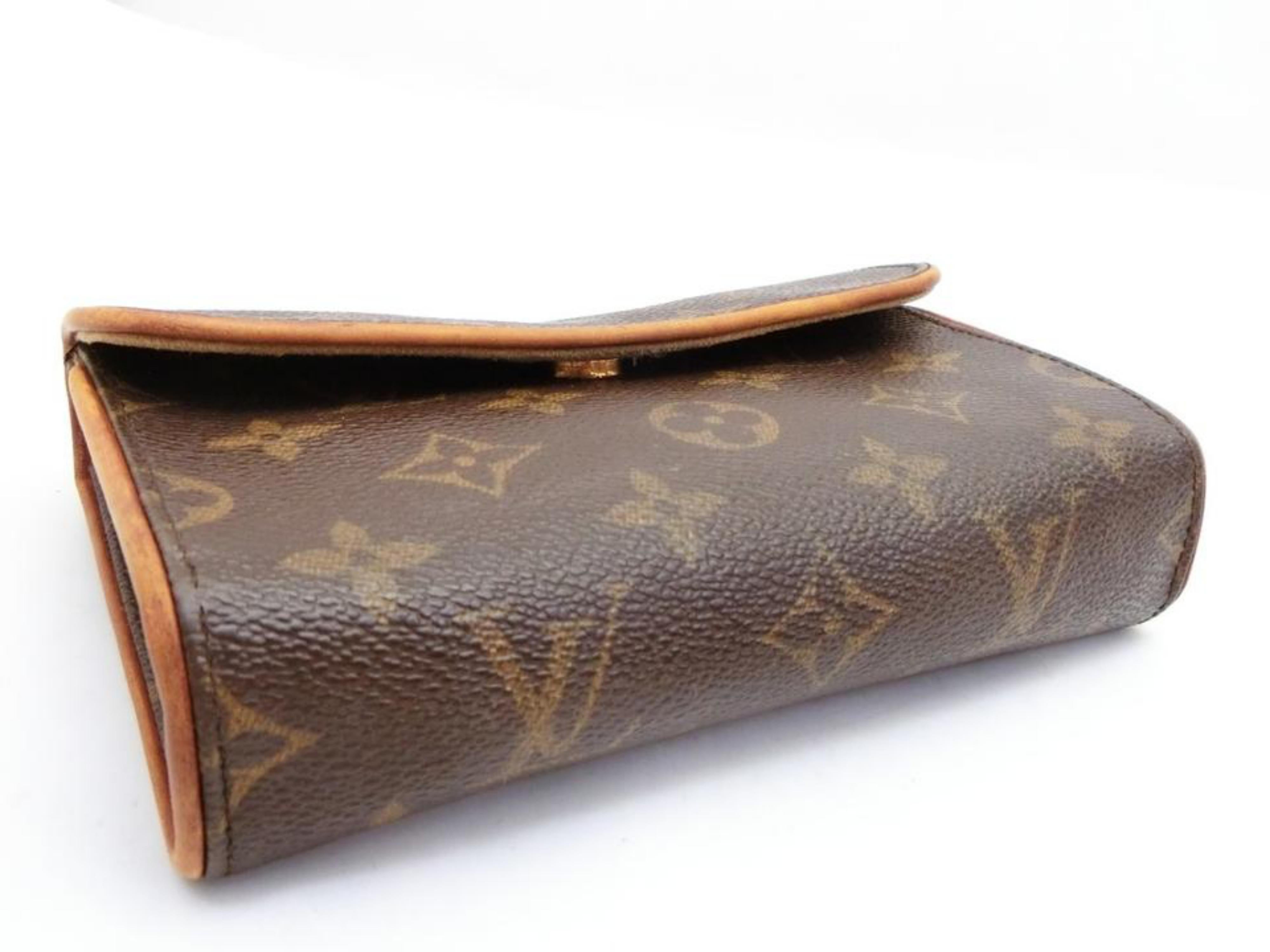 Louis Vuitton Florentine Pochette Monogram Bum Fanny Pack 230612 Brown Clutch For Sale 2
