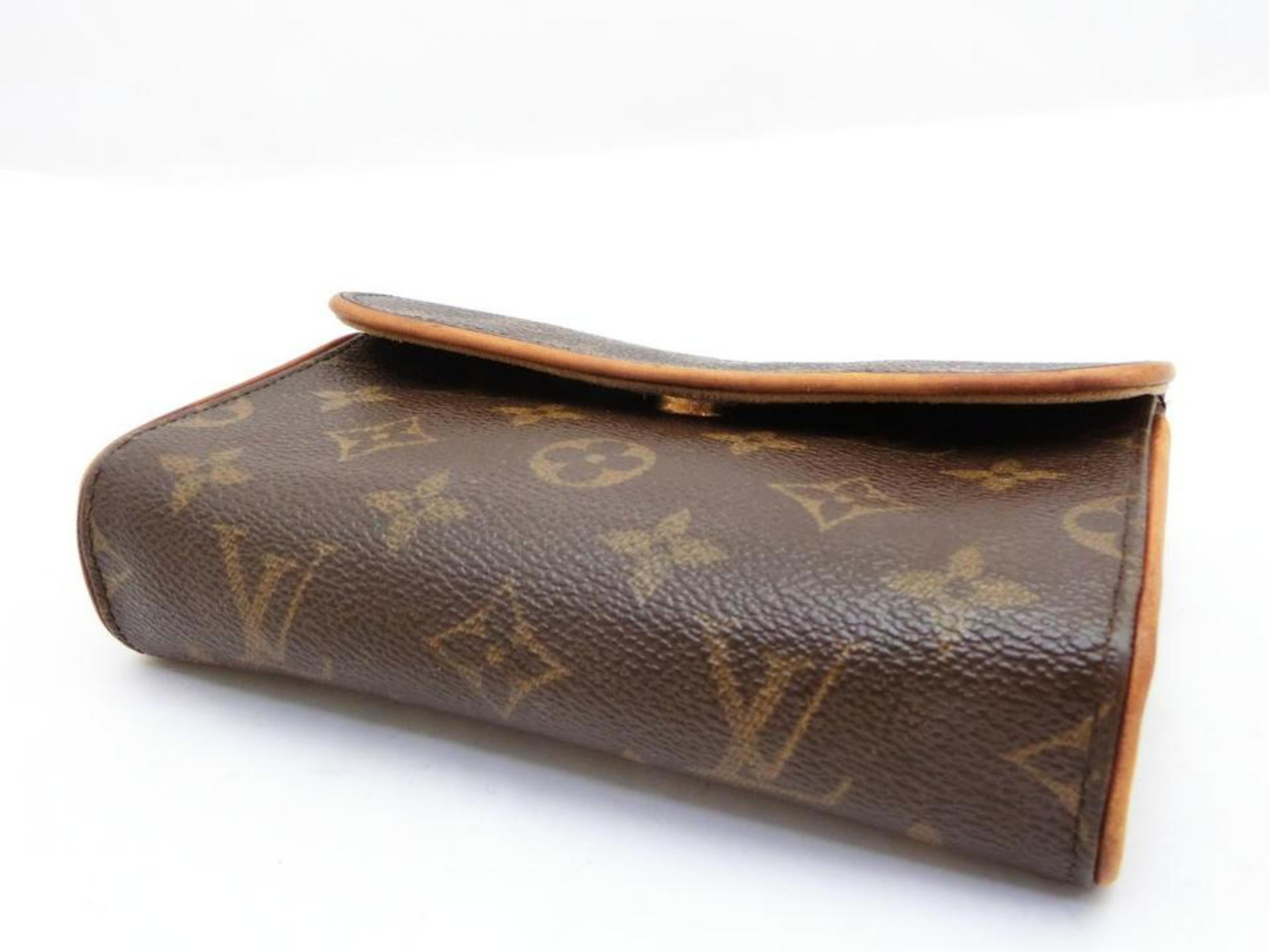 Louis Vuitton Florentine Pochette Monogram Bum Fanny Pack 230612 Brown Clutch For Sale 3