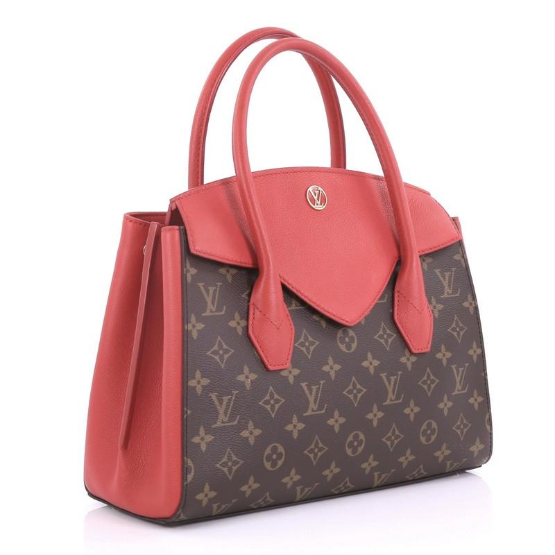 Brown Louis Vuitton Florine Handbag Monogram Canvas and Leather
