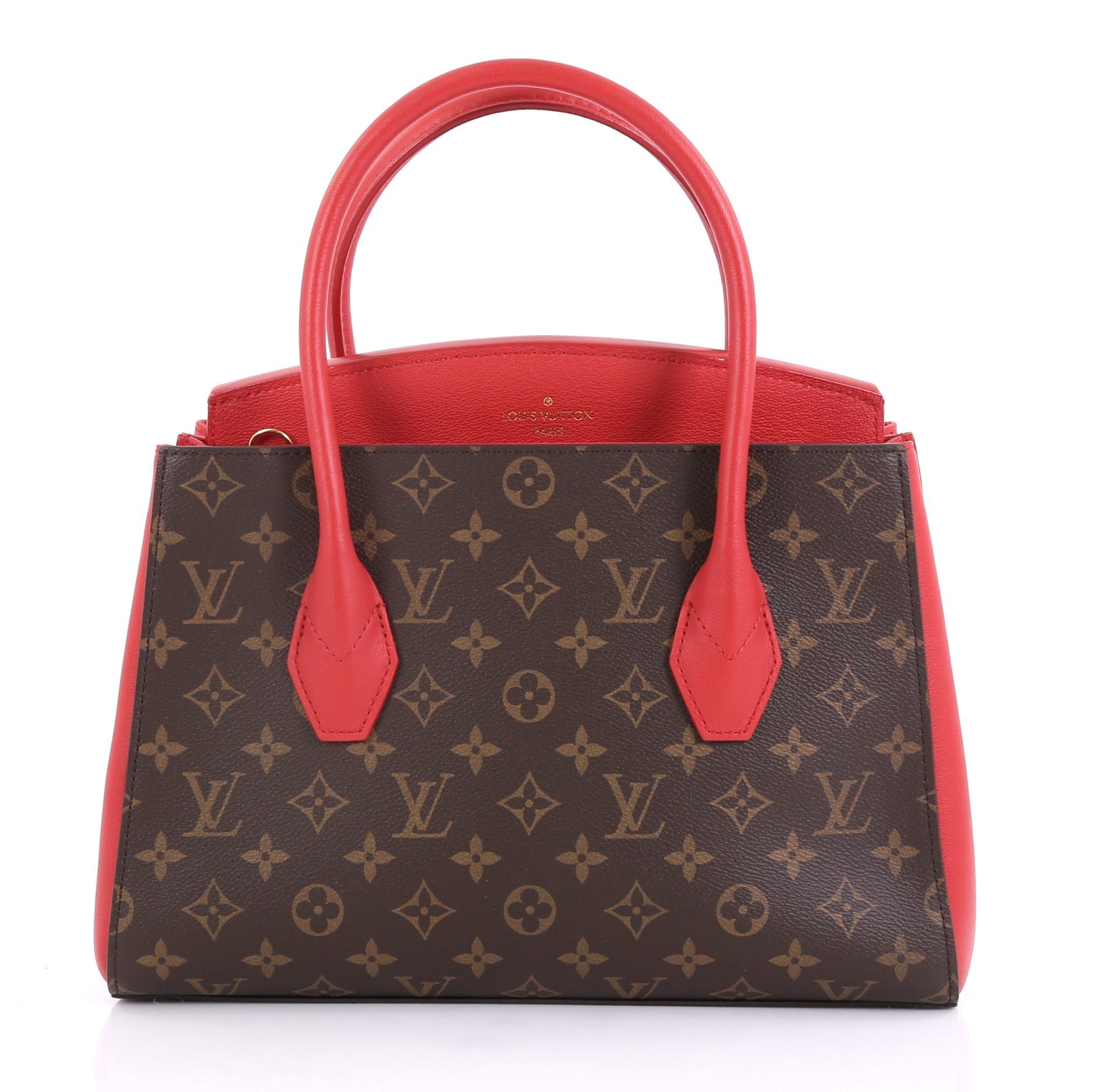 Louis Vuitton Florine Handbag Monogram Canvas and Leather In Excellent Condition In NY, NY