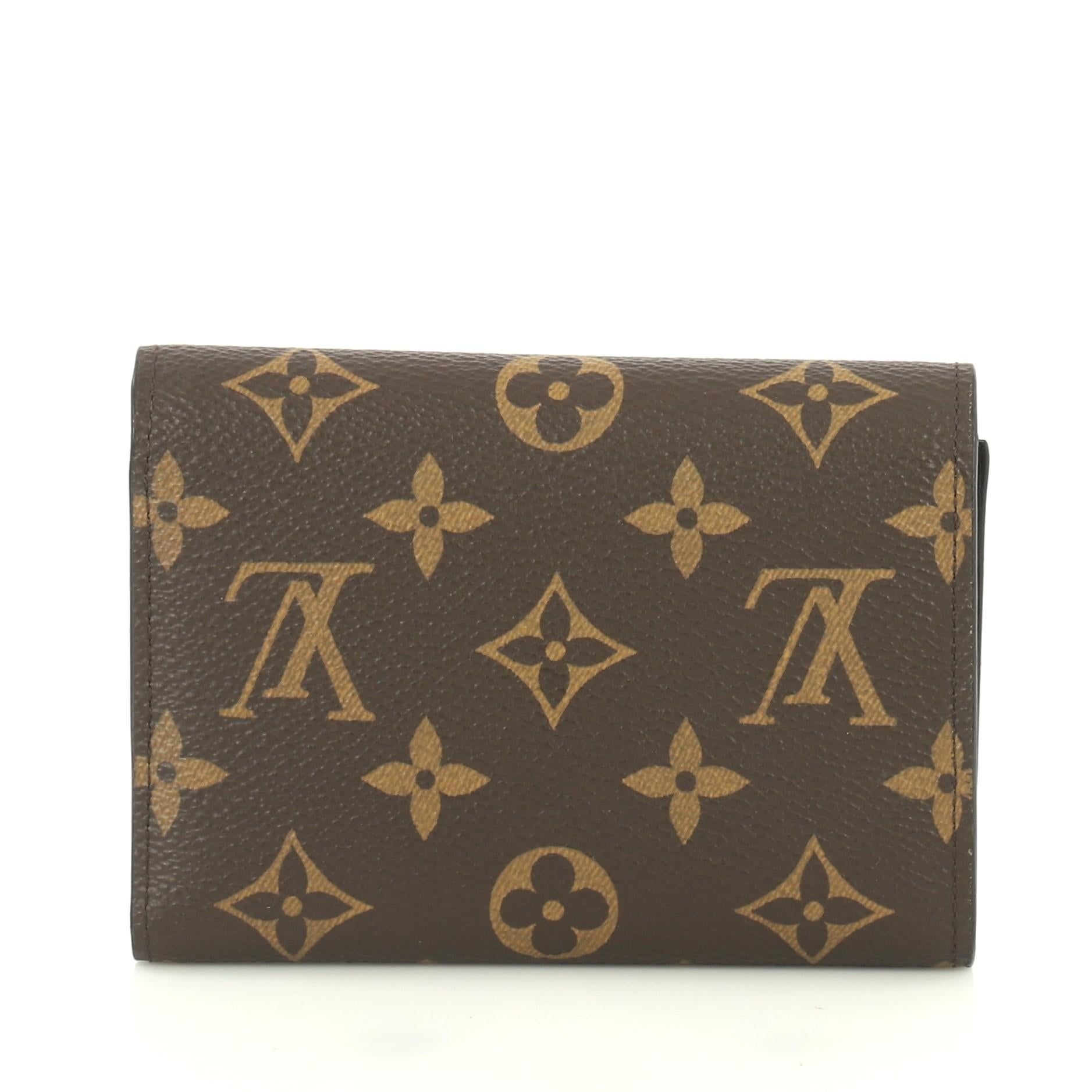 Louis Vuitton Flower Compact Wallet Monogram Canvas In Good Condition In NY, NY