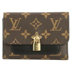 Louis Vuitton Clemence Wallet Limited Edition Bloom Flower Monogram Canvas  at 1stDibs