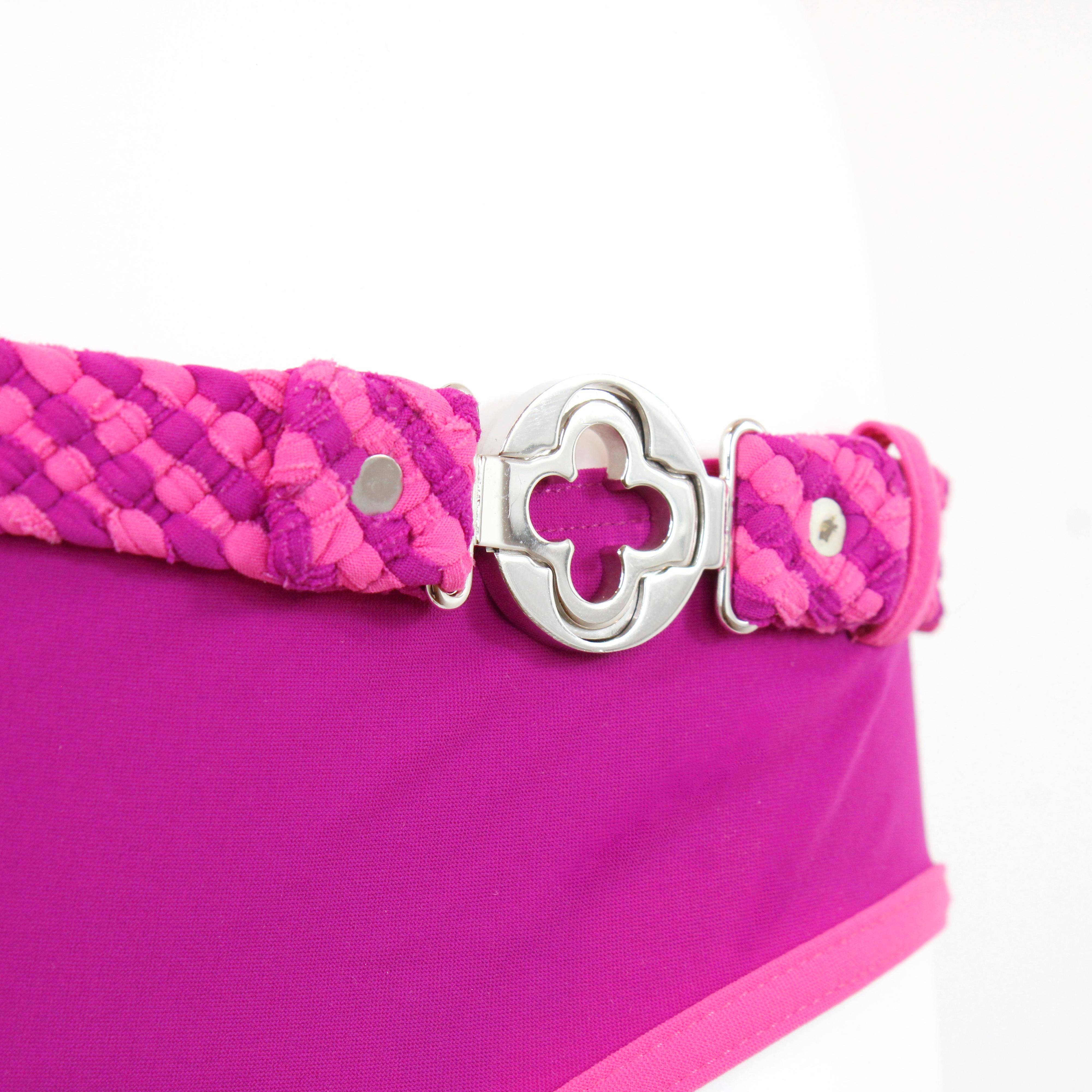 Louis Vuitton Bikini / zweiteilige Bademode Farbe fucsia / rosa, Silber Metallic-Logo, Größe 38 FR.

Bedingung: 
Wirklich gut.