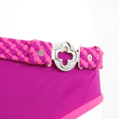 Fucsia Bikini mit Blumen-Logo von Louis Vuitton