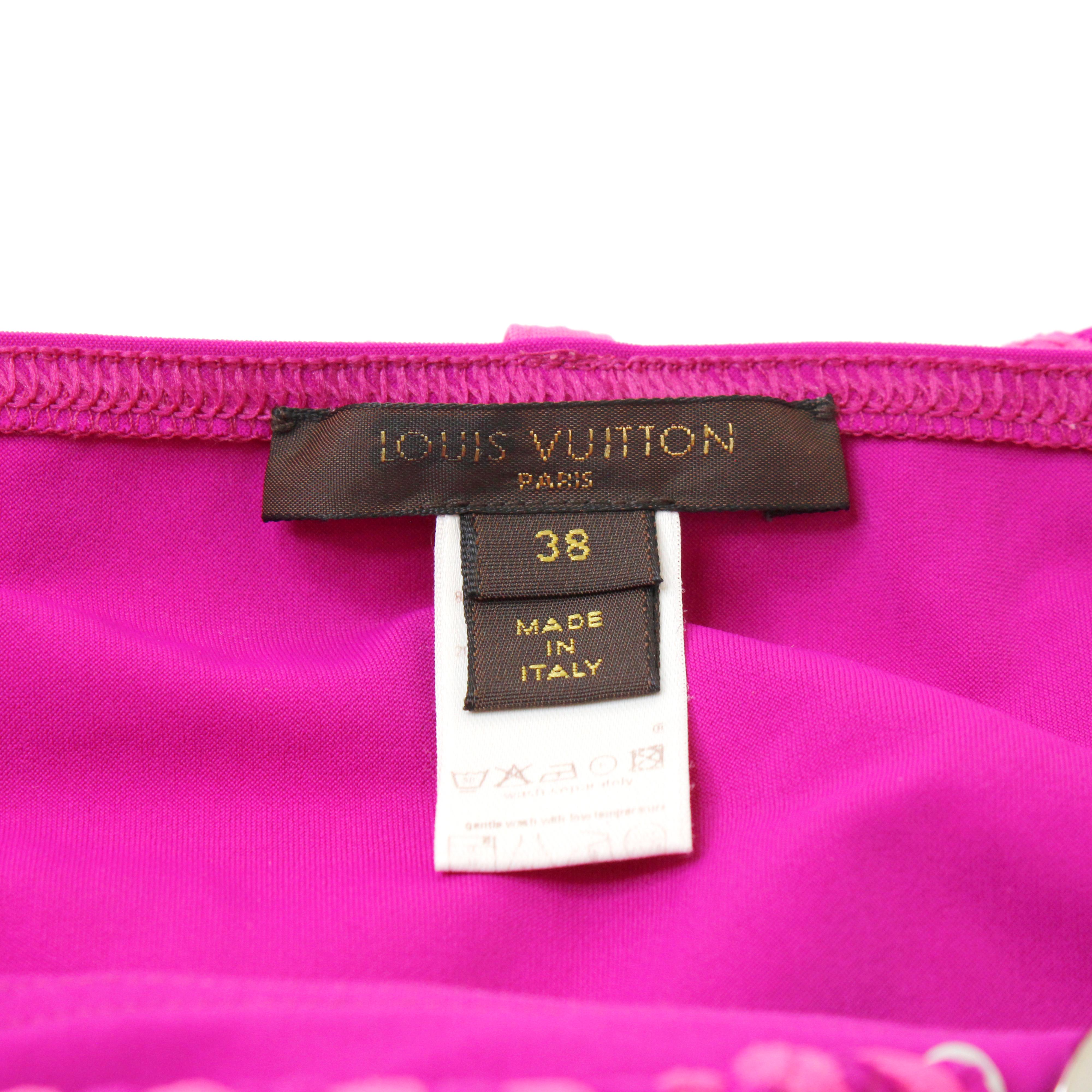 Louis Vuitton Flower Logo Fucsia Bikini For Sale 3
